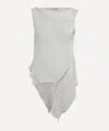 Paloma Wool Women's Sato Asymmetric Silk Top In Gray