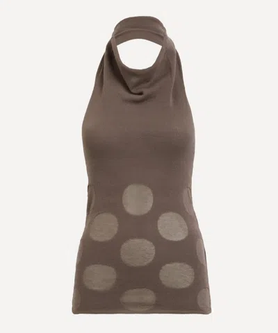 Paloma Wool Women's Tynan Cotton Jacquard Halter Top