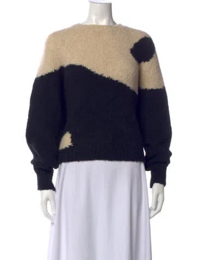 Pre-owned Paloma Wool Wool Colorblock Pattern Sweater In Black