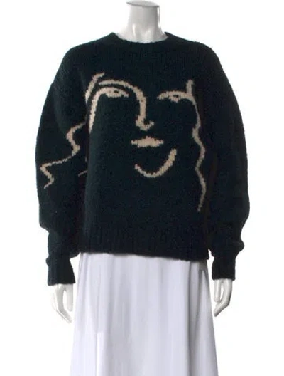 Pre-owned Paloma Wool Wool Graphic Print Sweater In Blue