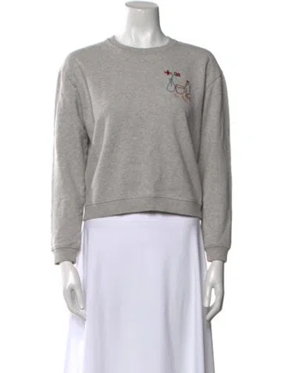 Pre-owned Paloma Wool Wool Graphic Print Sweatshirt In Gray