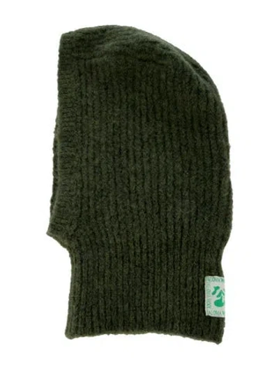 Pre-owned Paloma Wool Wool Knit Balaclava In Green