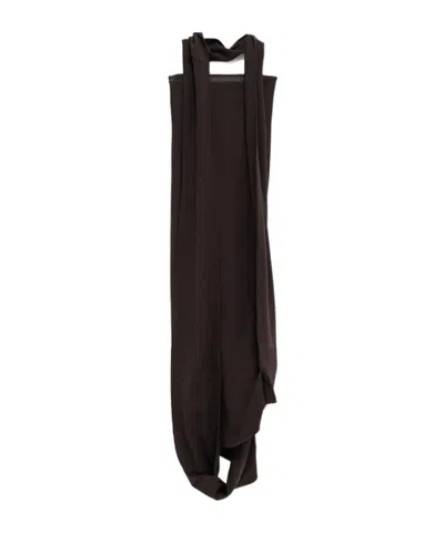 Paloma Wool Wool Knit Sleeveless Dress In Brown