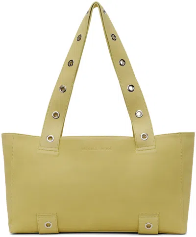 Paloma Wool Yellow Gilda Shopper Bag In 101 Pastel Yellow