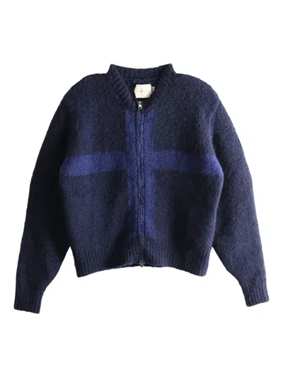 Paloma Wool Zip Cardigan In Blue