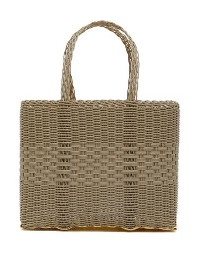 Palorosa Small Lace Woven Tote Bag