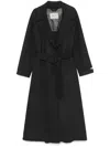 Paltò Paola Wool Belted Coat In Grey