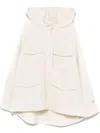 PALTÒ FOSCA SHORT WHITE WOOL COAT