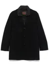 Paltò Marcello Single-breasted Coat In Blue