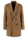 Paltò Paltó Gregorio - Double-breasted With Double Lance Lapels In Camel