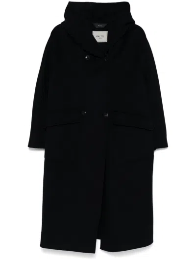 Paltò Hooded Coat In Black