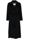 Paltò Single Breasted Mid-length Coat In Blue