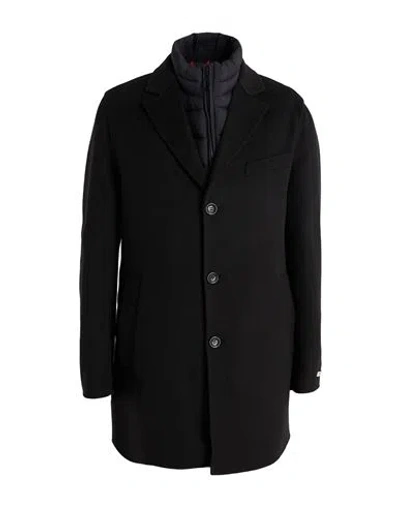 Paltò 365 Man Coat Black Size 44 Wool, Nylon