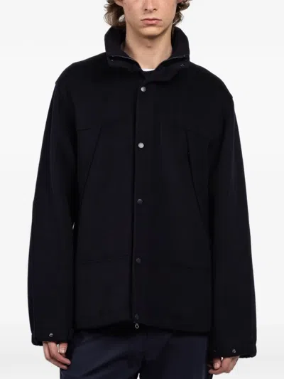 Paltò Anzio Db Zip-up Hooded Jacket In Blue