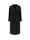 Paltò Arianna Db Wool Coat In Black