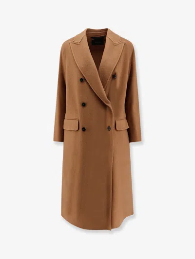 Palto' Arianna Db Wool Coat In Brown