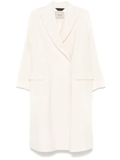 Paltò Arianna Wool Coat In White