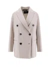 Paltò Ariella Double-breasted Wool Coat In Pink
