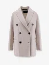 Palto' Ariella Double-breasted Wool Coat In White