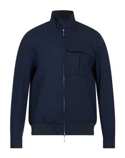 Paltò Arturo B-stretch Wool Man Jacket Navy Size 44 Virgin Wool, Elastane, Polyester, Polyamide In Blue