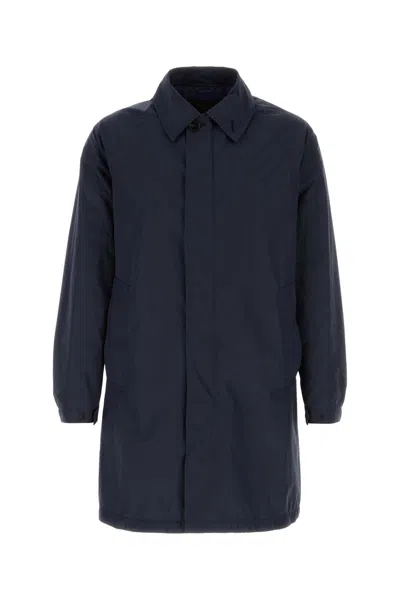 Paltò Blue Polyester Pierangelo Overcoat
