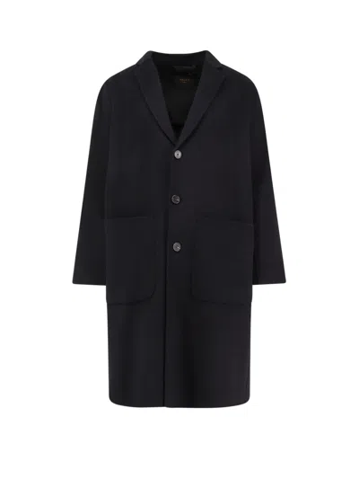 Paltò Camern Db Wool Blend Coat In Black
