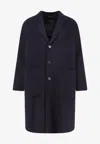 Paltò Cameron Single-breasted Buttoned Coat In Black