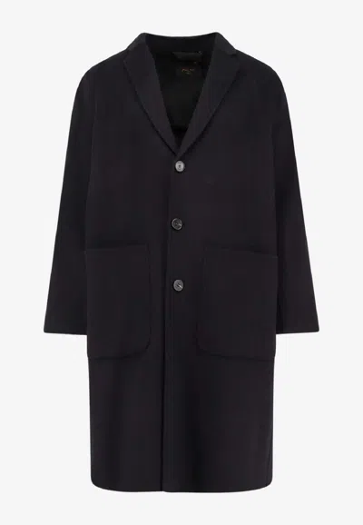 Paltò Cameron Single-breasted Buttoned Coat In Blue