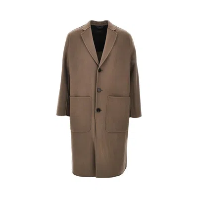 Paltò 'cameron' Wool-blend Coat In Brown