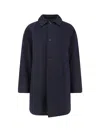 Paltò Cantuccio Felt Wool Blend Coat In Blue