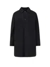 Paltò Cantuccio Felt Wool Coat With Padded Lining In Black