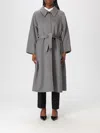 Paltò Coat  Woman Color Grey In Gold