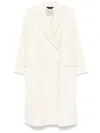 Paltò Arianna Wool Coat In White