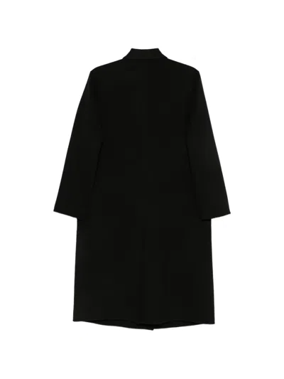 Paltò Double-breasted Coat In Black