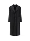 Paltò Elsa Db Wool Coat In Black
