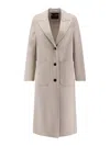 Palto' Elsa Db Wool Coat In Gray