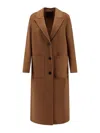 Palto' Elsa Db Wool Coat In Brown