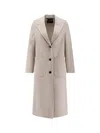 Paltò Elsa Db Wool Coat In Neutral