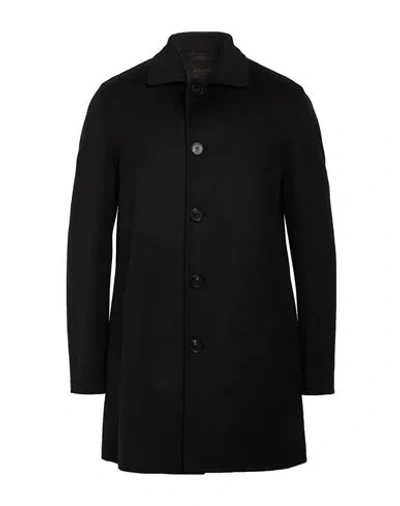 Paltò Fabbrica Man Coat Black Size 46 Wool, Nylon