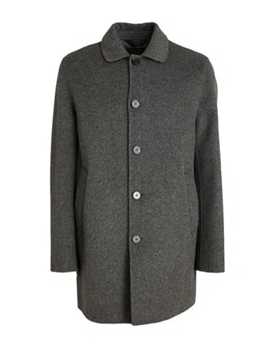 Paltò Fabbrica Man Coat Charcoal Size 40 Wool In Gray
