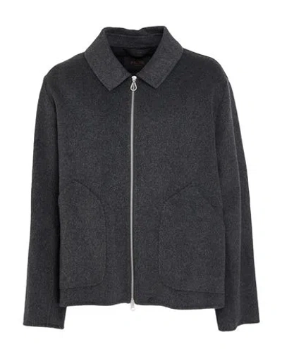 Paltò Fabbrica Man Coat Charcoal Size 40 Wool, Nylon In Gray
