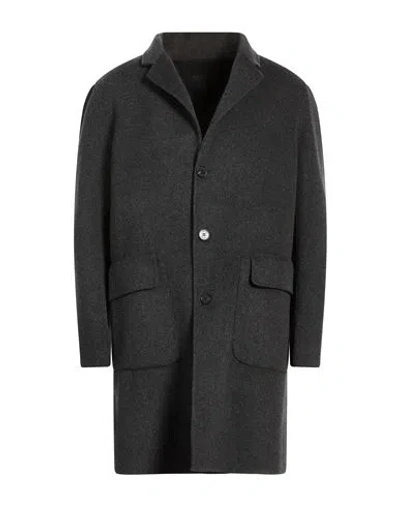 Paltò Fabbrica Man Coat Charcoal Size 44 Wool, Nylon In Gray