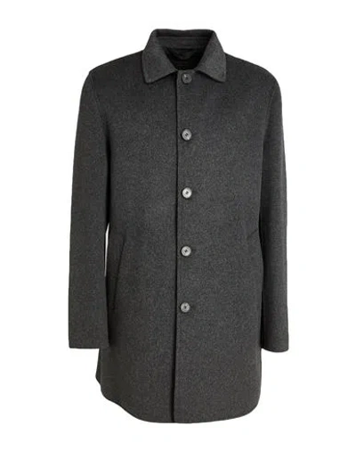 Paltò Fabbrica Man Coat Charcoal Size 44 Wool, Nylon In Gray