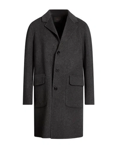 Paltò Fabbrica Man Coat Charcoal Size 44 Wool, Nylon In Gray