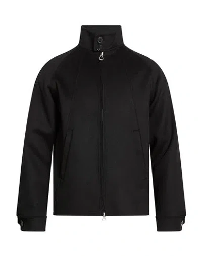 Paltò Fabbrica Man Jacket Black Size 46 Wool, Nylon