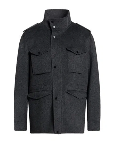 Paltò Fabbrica Man Jacket Charcoal Size 38 Wool, Nylon In Gray