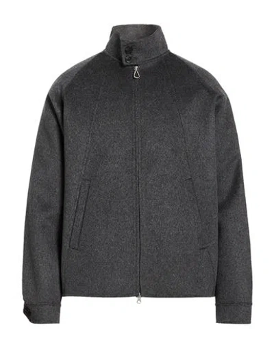 Paltò Fabbrica Man Jacket Charcoal Size 42 Wool, Nylon In Gray