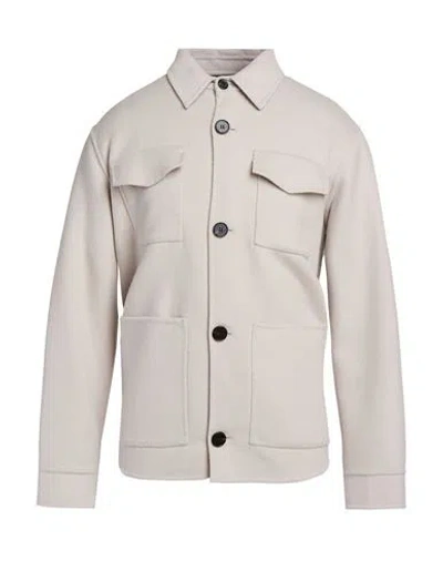 Paltò Fabbrica Man Jacket Light Grey Size 40 Wool, Nylon In Neutral