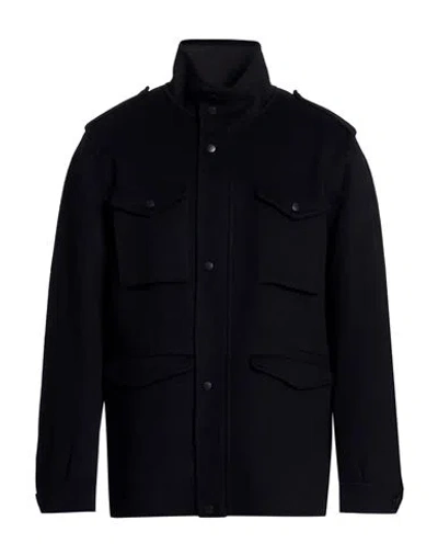 Paltò Fabbrica Man Jacket Midnight Blue Size 38 Wool, Nylon