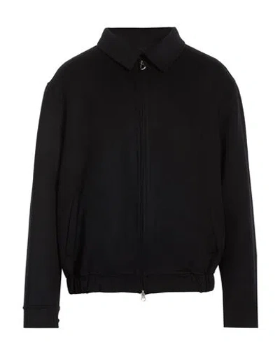 Paltò Fabbrica Man Jacket Navy Size 44 Wool, Nylon In Black